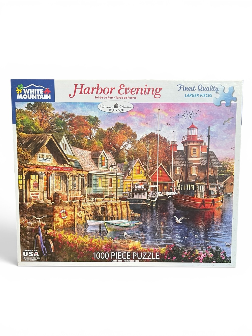 White Mountain Harbor Evening by Dominic Davison 1000 Piece Puzzle